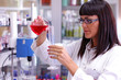 Scientist Woman With Chemicals