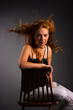 Beautiful redhead woman