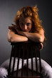 Beautiful redhead woman