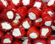 Paprika mit Schafkäse gefüllt