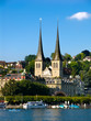 Hofkirche in Luzern (Lucerne) in Switzerland