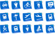 Transportation and Vehicle icons Label Series