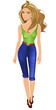 Isolated beautiful young woman Isolated beautiful young woman