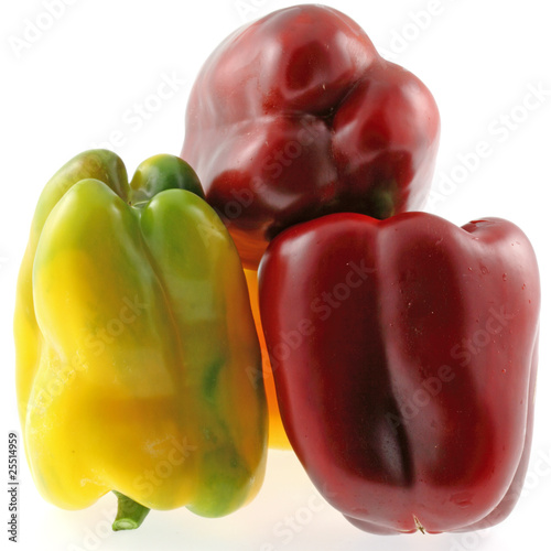 poivrons rouges et jaunes
