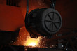 red-hot molten steel