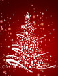 Ilustracion con arbol de navidad, postal navidena Ilustracion con arbol de navidad, postal navidena