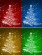 Ilustracion con arbol de navidad, postal navidena Ilustracion con arbol de navidad, postal navidena
