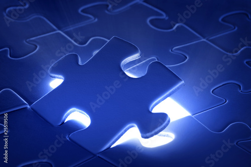 puzzle piece coming down into it's place puzzle piece coming down into it's place