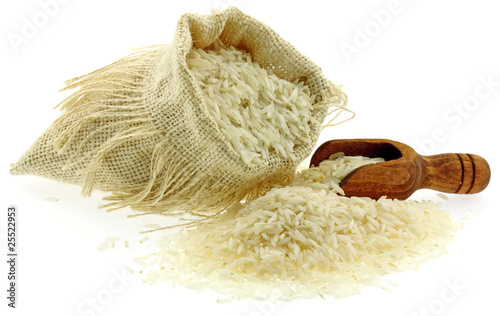 ballotin de riz, fond blanc