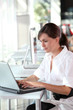 Young woman working in the office Young woman working in the office