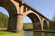 Railway viaduct crossing the new Canal de la Marne au Rhin