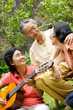 Asian family generation happy together Asian family generation happy together