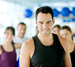 Handsome man at the gym