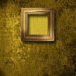 Old room, grunge interior with frames in style baroque Old room, grunge interior with frames in style baroque