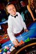 Man gambling at the casino