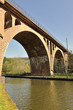 Railway viaduct crossing the new Canal de la Marne au Rhin