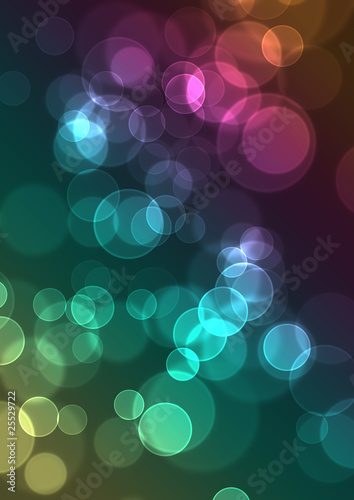 Illustration: colorful bokeh colorful bokeh