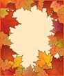 Autumn card with maple Autumn card with maple