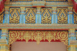 Thai art on gable of temple, Wat Bung Palanchai, Roi-et