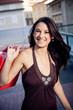 Photo: Smiling girl with shopping bags Smiling girl with shopping bags
