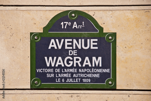 Avenue de Wagram à Paris - France