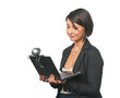 Young businesswoman with a laptop Young businesswoman with a laptop