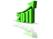 Growth of year 2011 - Success Arrow Sign