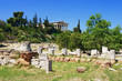 Teseyon and ancient ruins in Athens, Greece