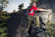 Active senior hiker