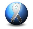 Dark Orb Button "Awareness Ribbon"