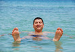 Man floating