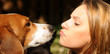 Girl and her dog.