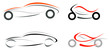 Car and motorcycle Car and motorcycle