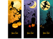 Halloween banners set