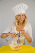 mixing cake