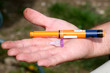 Insulin syringe and capsule