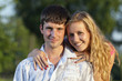 A couple of lovers in the park