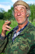 A man in camouflage