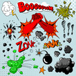 Set of comic elements Set of comic elements