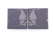 Isolated handmade soap with butterfly pattern Isolated handmade soap with butterfly pattern