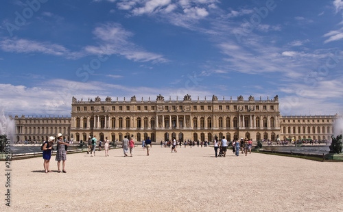 Le château de Versailles côté jardins