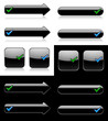 Black buttons for web