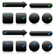 Black buttons for web