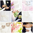 collage of nine wedding photos collage of nine wedding photos