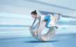 Attractive future bike rider - Future collection
