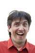 jeune homme simple souriant