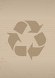 Logo recyclage en carton