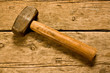 hammer on a workbench