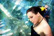 woman  in water