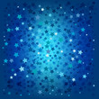 abstract christmas blue stars background